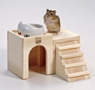日本Marukan 寵物鼠樓中樓木屋(缺貨)